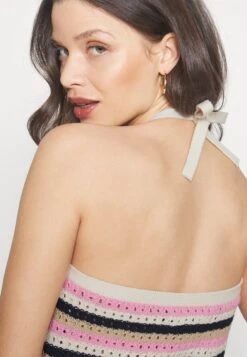 Vero Moda Petite Vmshaji Halterneck - Top - Birch/Bonbon/Navy Blazer/Irish Cream -Vero Moda 5a38bc53d4c943589c4ec25f078fb454