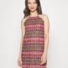 Vero Moda Petite Vmdicte Halterneck Short Dress - Jumper Dress - Red/Navy Blue/Snow