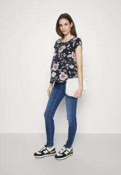 Vmmzia Bumpband - Slim Fit Jeans - Medium Blue Denim