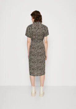 Vero Moda Bumpy Ss Calf - Shirt Dress - Oatmeal -Vero Moda 5b94d065bb324e1eaf938c46e5b8c602