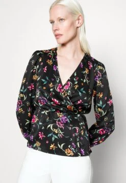 Vero Moda Tall Vmkleo V Neck Wrap - Blouse - Black -Vero Moda 5d659dab98174f9dbcaf57784e08d99d