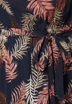 Vero Moda Curve Vmeasy Slit Maxi Dress- Maxi Dress - Navy Blazer/New Tropical -Vero Moda 5ff8183e06864fe48be5b285ab3ece39