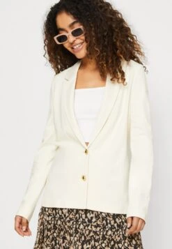 Vero Moda Vmeva Slim Button - Blazer - Birch/Gold -Vero Moda 60d7219db57a432d94b269fdbca77ed7