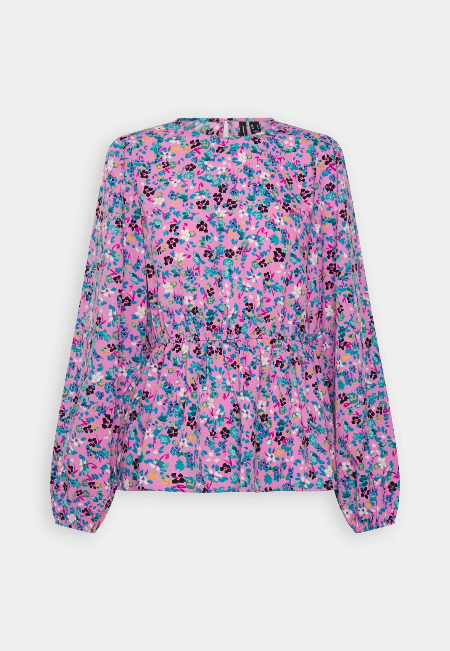 Vero Moda Vmlucia Peplum - Blouse - Mottled Pink 6 Vero Moda Vmlucia Peplum - Blouse - Mottled Pink - Image 4