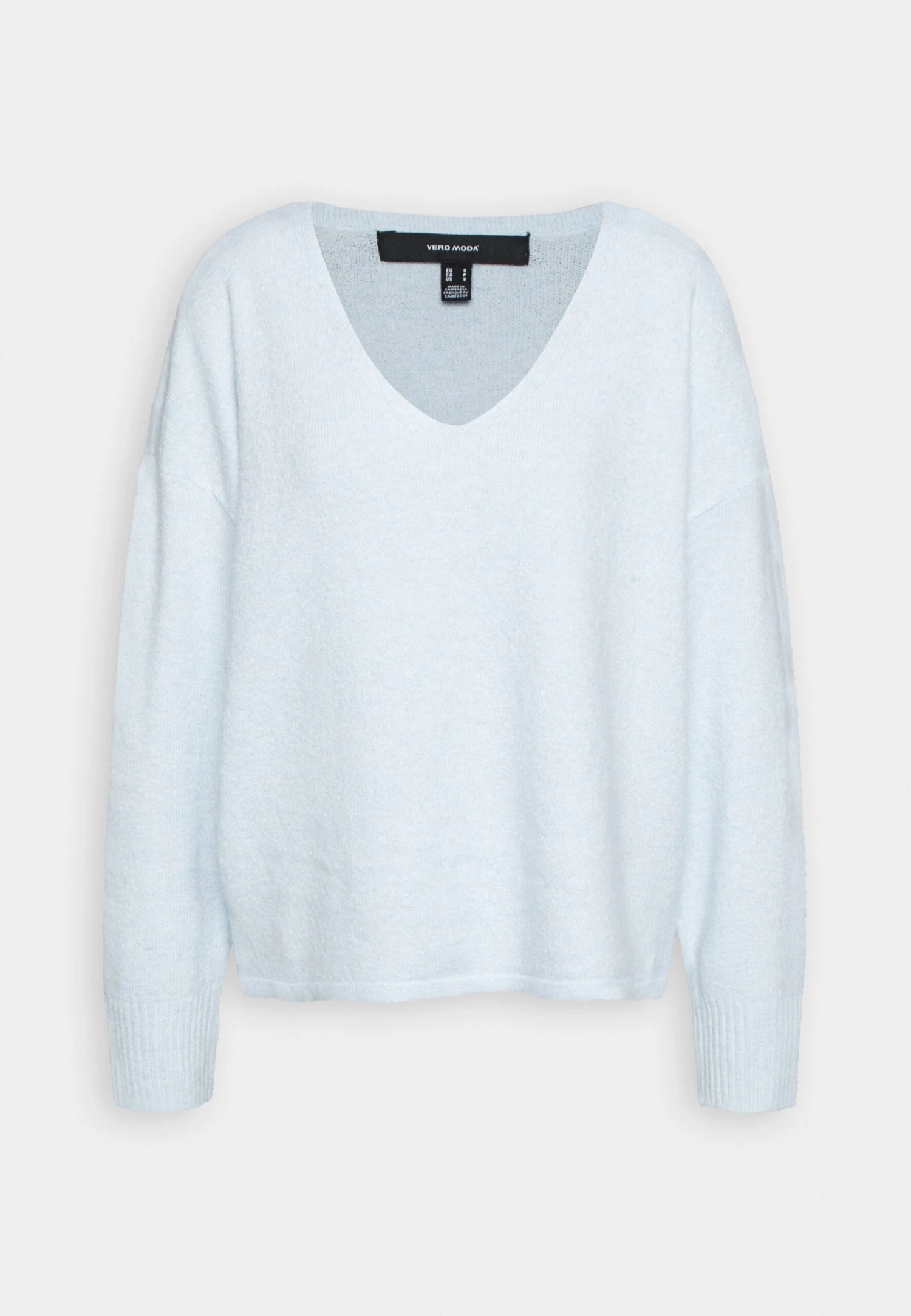 Vero Moda Vmdoffy Ls V-Neck Stripe Ga Boo - Jumper - Skyway Melange 6 Vero Moda Vmdoffy Ls V-Neck Stripe Ga Boo - Jumper - Skyway Melange - Image 4