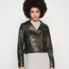 Vero Moda Vmbella Annabel Short Coated- Faux Leather Jacket - Black -Vero Moda 6887a5e23e6943b19f2f8fd6873655c7