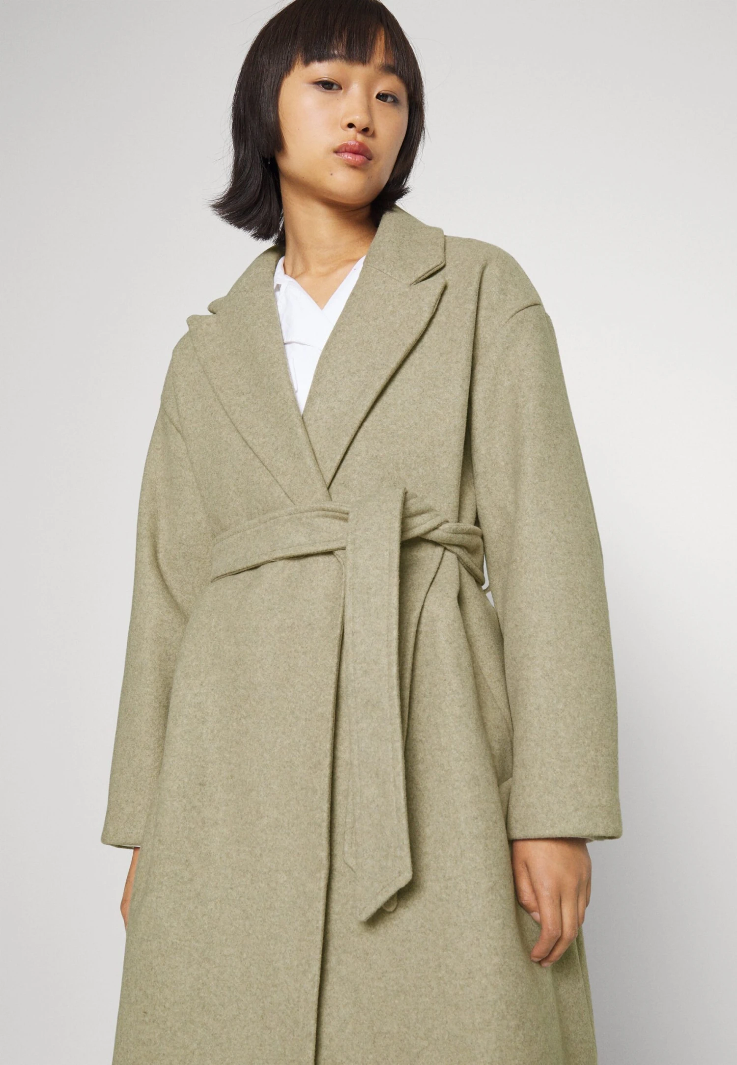 Vero Moda Petite Vmfortune Long Jacket - Classic Coat - Silver Mink 6 Vero Moda Petite Vmfortune Long Jacket - Classic Coat - Silver Mink - Image 4