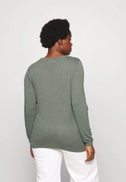 Vero Moda Curve Vmcare Structure O Neck - Jumper - Dark Forest -Vero Moda 6c9d62e364c04679aad63bef962a344d