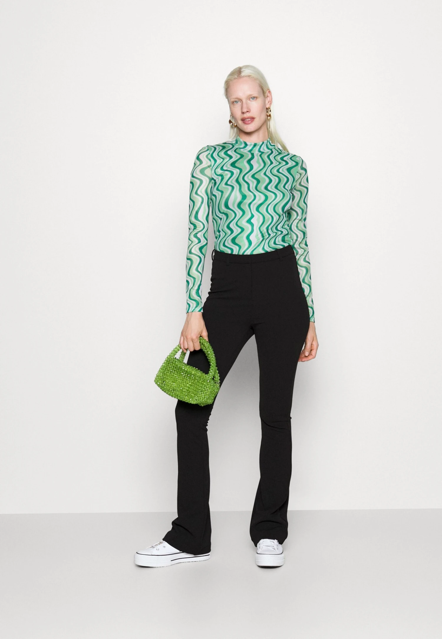 Vero Moda Tall Vmamira Flared Pant- Trousers - Black 4 Vero Moda Tall Vmamira Flared Pant- Trousers - Black - Image 2