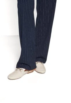 Vero Moda Tall Vmcookielis Wide Pinstripe Pant- Trousers - Navy Blazer/Birch -Vero Moda 6e720d0b761c429c828332e1bc9f67f0