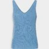 Vero Moda Tall Vmnewlex Top- Top - Little Boy Blue/ Silver-Coloured -Vero Moda 6ed5b787265547f6b432f4cc4e6bc30e
