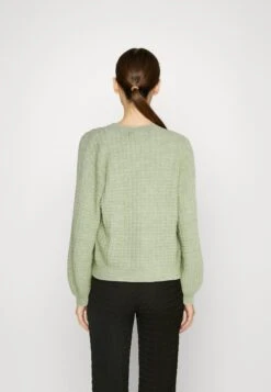 Vero Moda Vmelisa Ls O-Neck Ga Ep - Jumper - Reseda Melange -Vero Moda 7081efcf01de4e33bb687f31753098cc