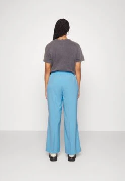 Vero Moda Curve Vmsadiasui Wide Solid Pant- Trousers - Little Boy Blue -Vero Moda 75614e0f841f46f6a3833da7e4624f08