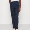 Vero Moda Tall Vmcookielis Wide Pinstripe Pant- Trousers - Navy Blazer/Birch