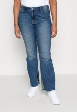 Vero Moda Curve Vmselma Flared Slit - Bootcut Jeans - Medium Blue Denim