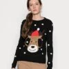 Vero Moda Vmtinsel O-Neck Xmas - Jumper - Black/Snow White/Sepia Tint/Chocolate Plum/Chinese Red/Gold -Vero Moda 79191dd7f46f43de83276d39e4f0d33b