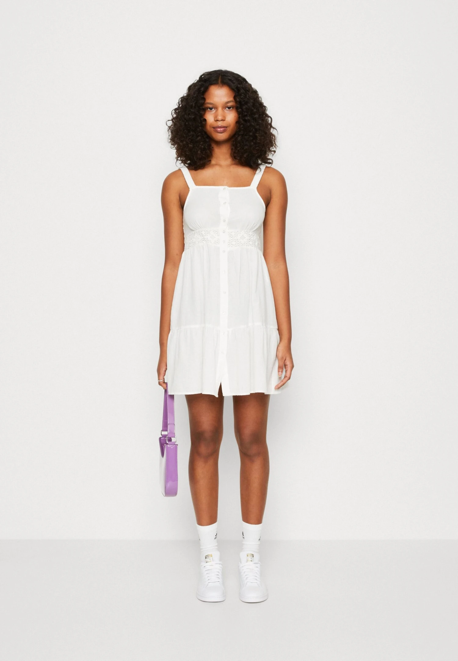 Vero Moda Vmmilan Short Dress - Shirt Dress - Snow White 4 Vero Moda Vmmilan Short Dress - Shirt Dress - Snow White - Image 2