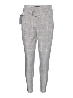 Vero Moda Tall Vmbailey Tap Paberbag Belt Pant - Trousers - Light Grey Melange
