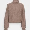 Vero Moda Tall Vmyvonne Rollneck Rolledge- Jumper - Silver Mink -Vero Moda 847b85b211254718b2c284fa79822d3f