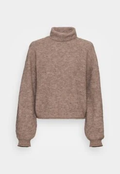 Vero Moda Tall Vmyvonne Rollneck Rolledge- Jumper - Silver Mink