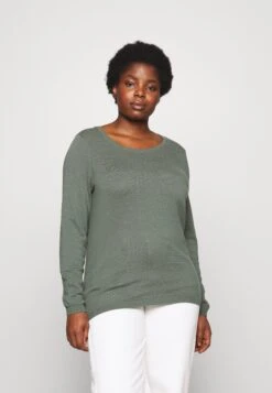 Vero Moda Curve Vmcare Structure O Neck - Jumper - Dark Forest