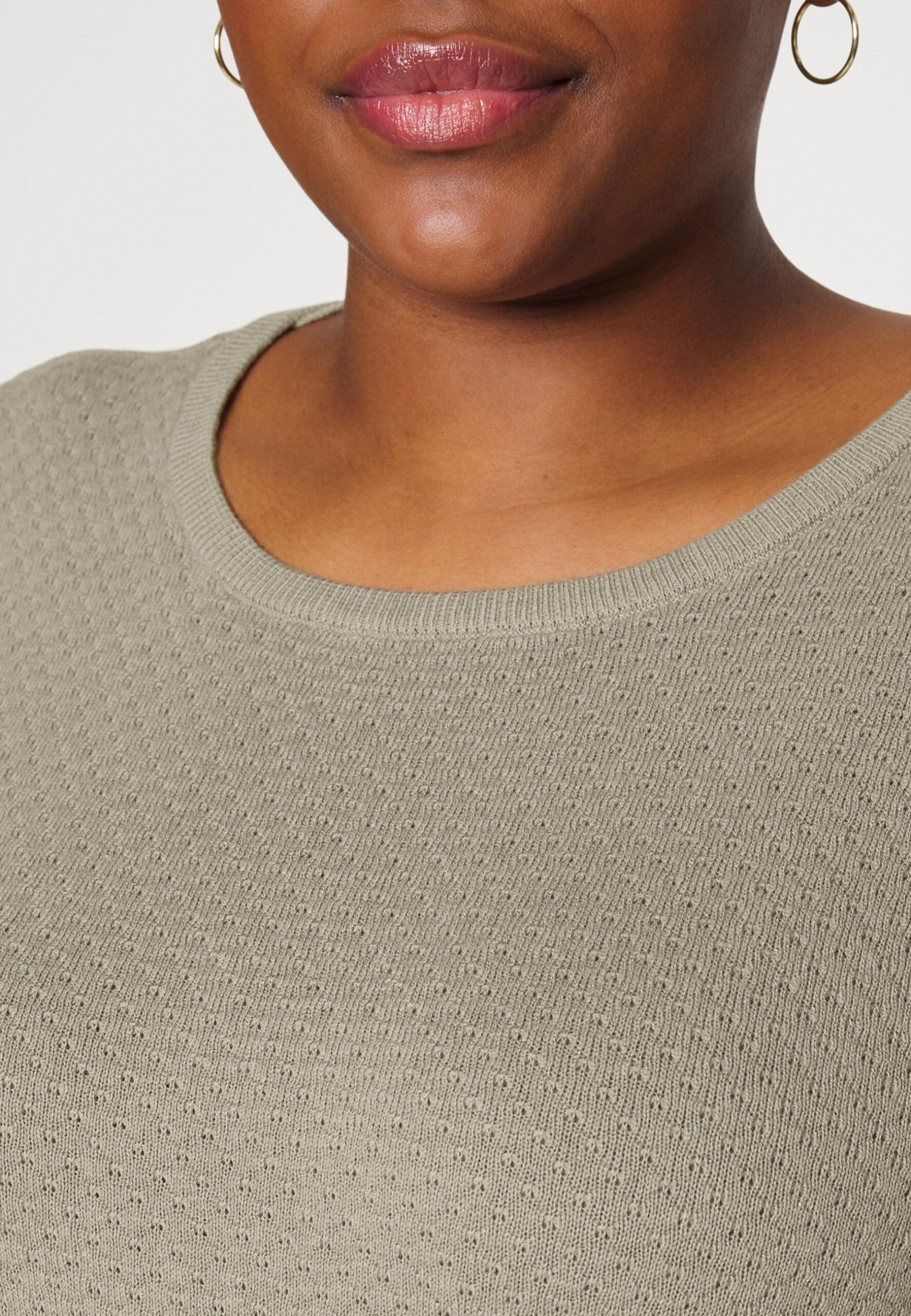 Vero Moda Curve Vmcare Structure O Neck - Jumper - Laurel Oak 10 Vero Moda Curve Vmcare Structure O Neck - Jumper - Laurel Oak - Image 8
