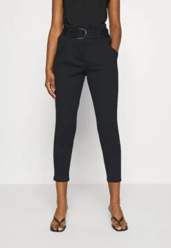 Vero Moda Petite Vmbailey Paperbag Belt Pants - Trousers - Black