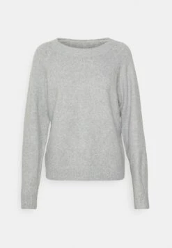 Vero Moda Petite Vmdoffy O Neck - Jumper - Light Grey/Melange -Vero Moda 867b44653e2b435c9369d7ad95bc08fa