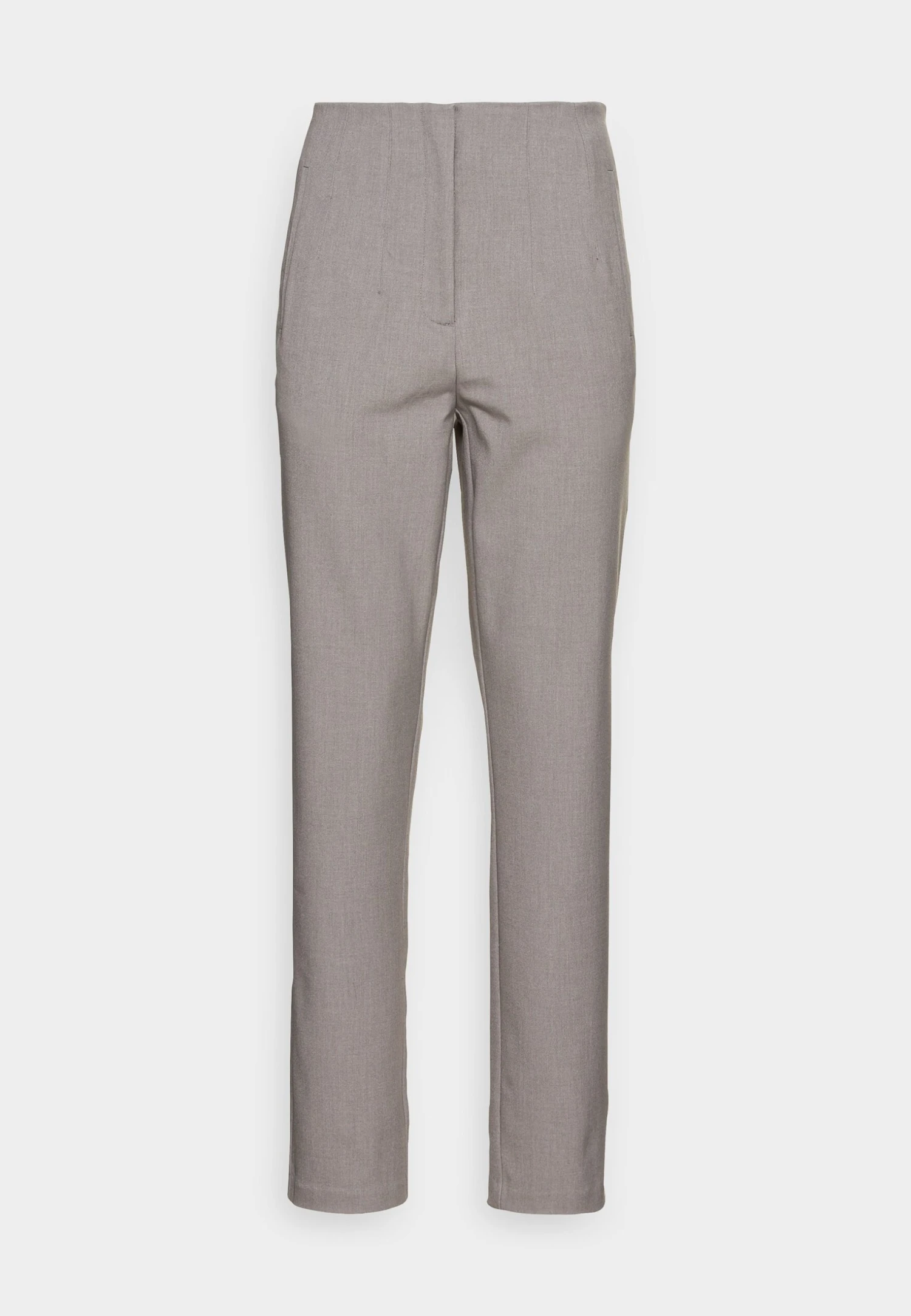 Vero Moda Vmkiraloa Tapered Solid Pant - Trousers - Light Grey Melange 3 Vero Moda Vmkiraloa Tapered Solid Pant - Trousers - Light Grey Melange