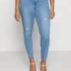 Vero Moda Curve Vmsela Jeans - Jeans Skinny Fit - Light Blue Denim -Vero Moda 8be7fba46b8b420890e36f168953a878
