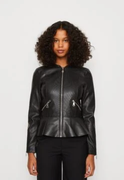 Vero Moda Vmaveryally Jacket - Faux Leather Jacket - Black