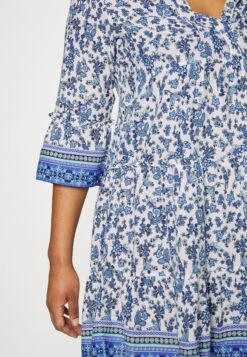 Vero Moda Curve Vmmilan 3/4 Short Dress Wvn Cur - Day Dress - Dazzling Blue/Mira -Vero Moda 90cf213e20644199afb98938566bade8