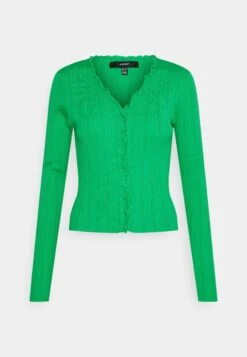 Vero Moda Tall Vmwillow Frill Cardigan - Cardigan - Bright Green