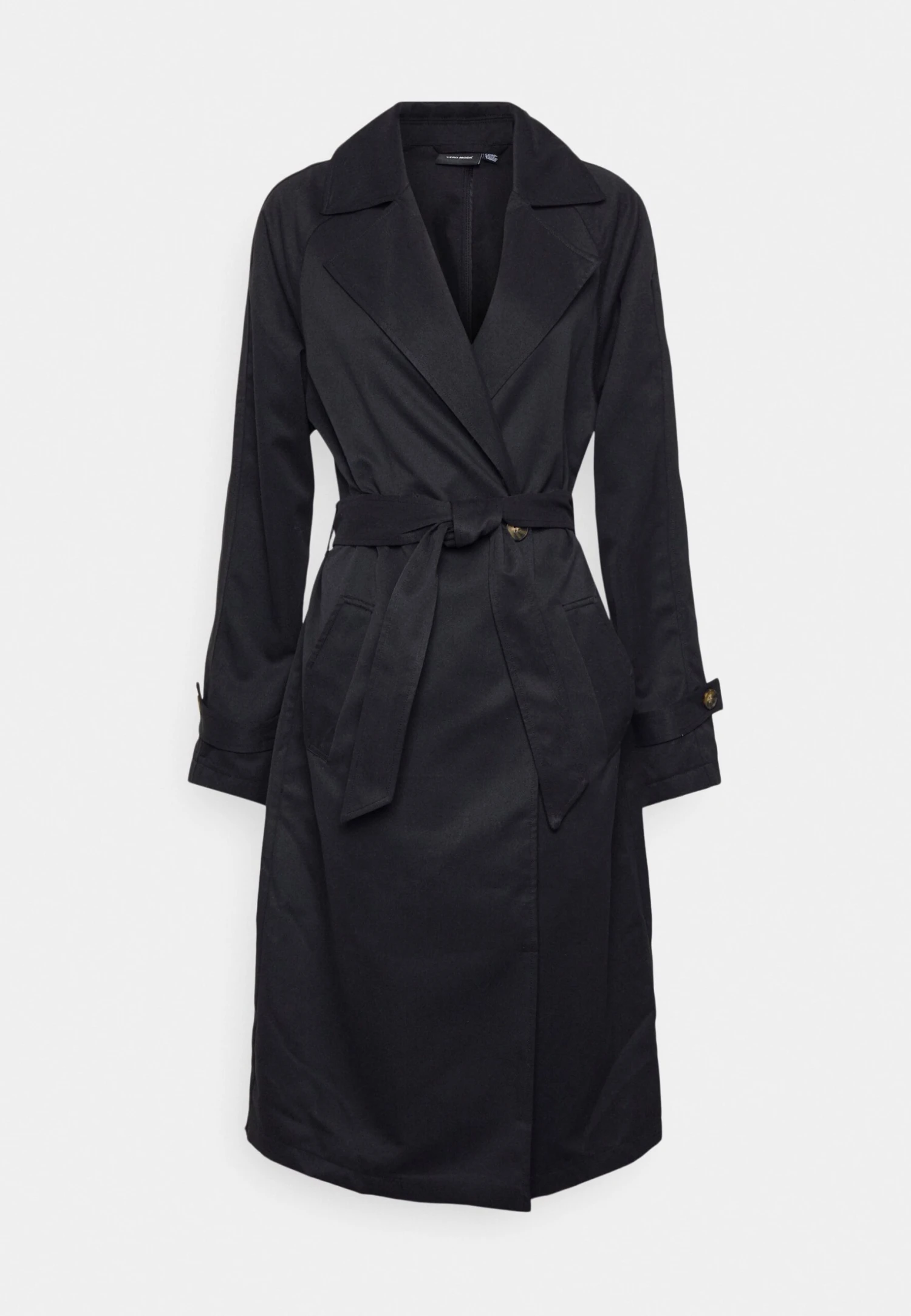 Vero Moda Tall Vmlou Long- Trenchcoat - Black 3 Vero Moda Tall Vmlou Long- Trenchcoat - Black