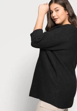 Vero Moda Curve Vmcleanna V-Neck Long - Jumper - Black -Vero Moda 95fbc43bdbdd40bda30f3bd8988fb116