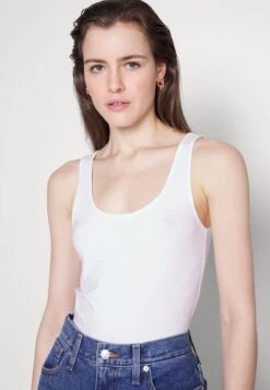 Vero Moda Tall Vmmaxi My Soft Long Tank 2 Pack - Top - Black/White -Vero Moda 96945181cd8a4f69aa7aaf38d71d389a