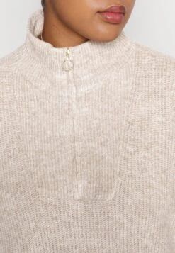 Vero Moda Curve Vmcplaza Zipper - Jumper - Melange -Vero Moda 98db6fca593c44b5afac7ce2678a62a3