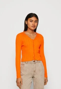 Vero Moda Vmwillow Frill Cardigan- Cardigan - Scarlet Ibis
