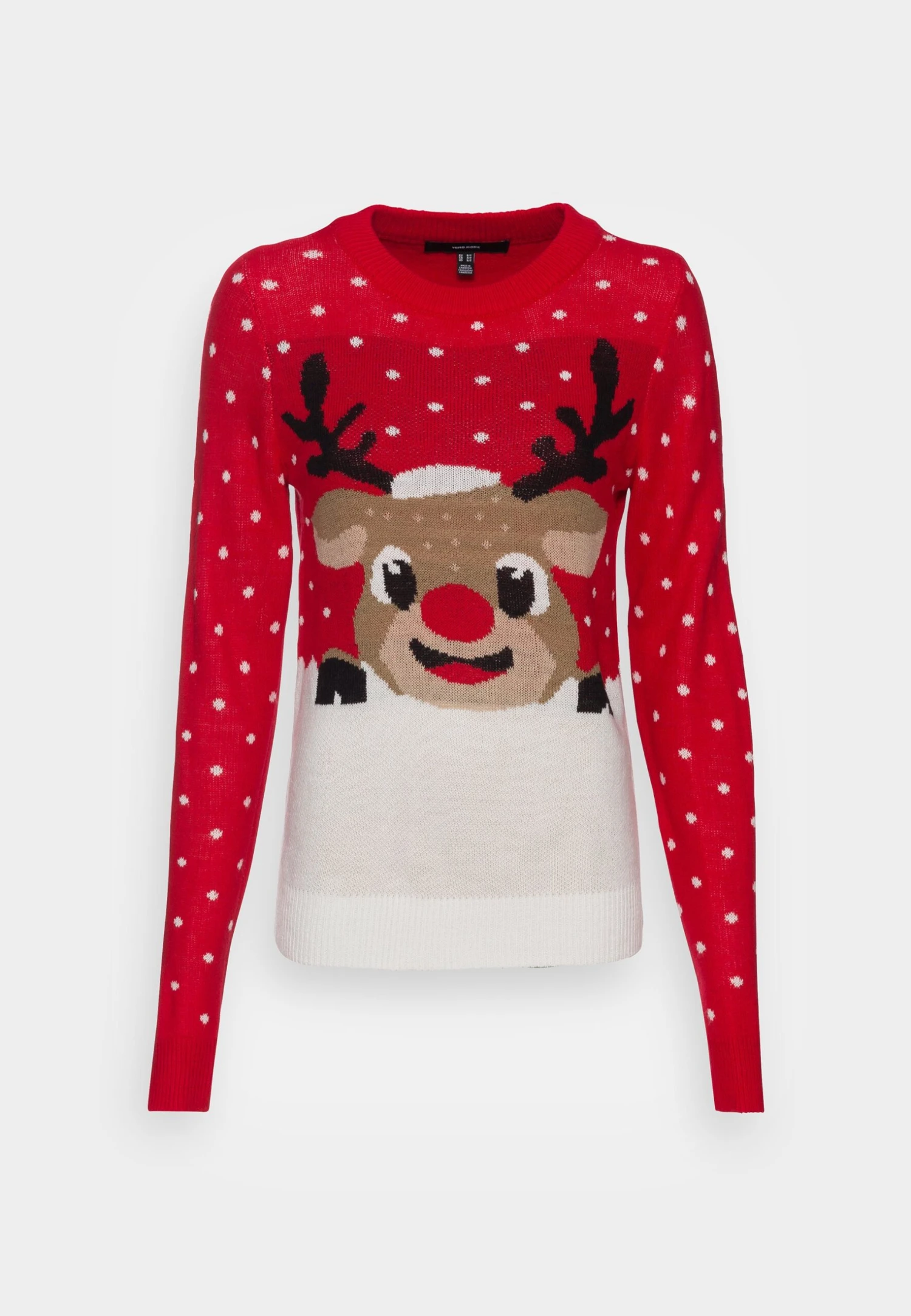 Vero Moda Tall Vmiceland Xmas- Jumper - Chinese Red 3 Vero Moda Tall Vmiceland Xmas- Jumper - Chinese Red