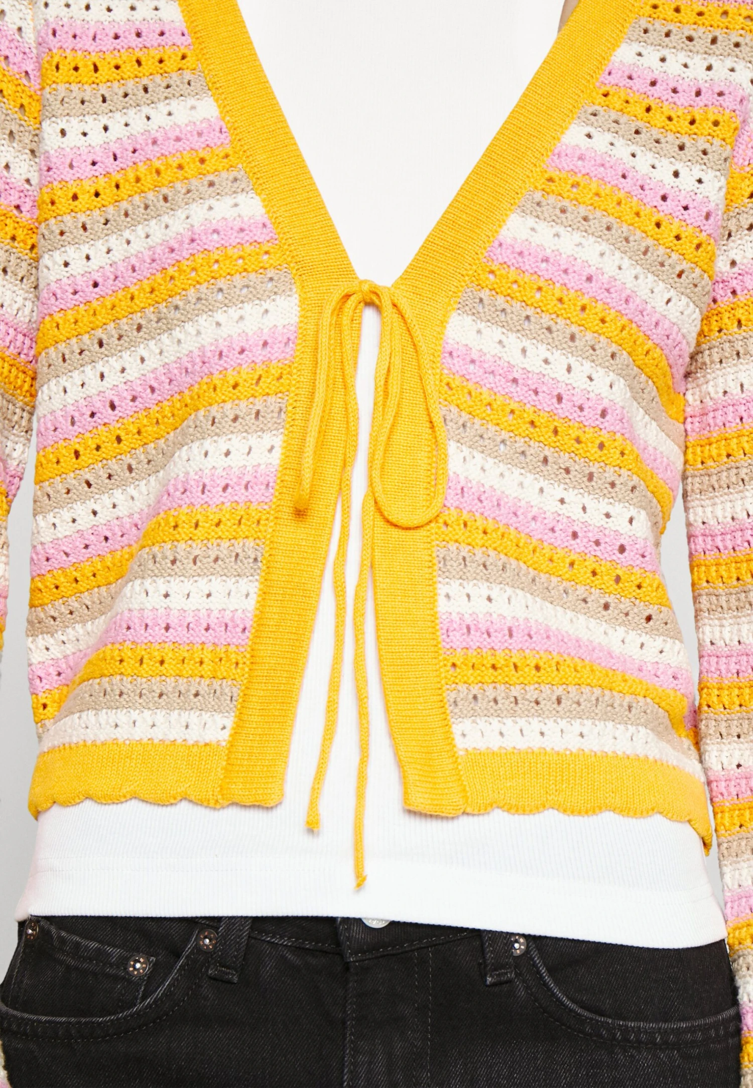 Vero Moda Cardigan - Cardigan - Radiant Yellow/Bonbon/Irish Cream /Birch 8 Vero Moda Cardigan - Cardigan - Radiant Yellow/Bonbon/Irish Cream /Birch - Image 6