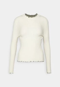 Vero Moda Petite Vmevie Contrast Edge - Jumper - Birch/Black -Vero Moda a5d57bf5e2a24829882b6c38e0b8f330