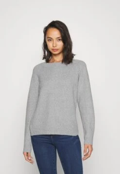 Vero Moda Petite Vmdoffy O Neck - Jumper - Light Grey/Melange