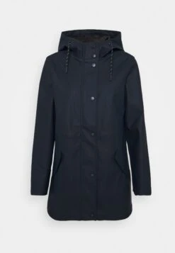 Vero Moda Petite Vmmalou Coated Jacket - Waterproof Jacket - Navy Blazer