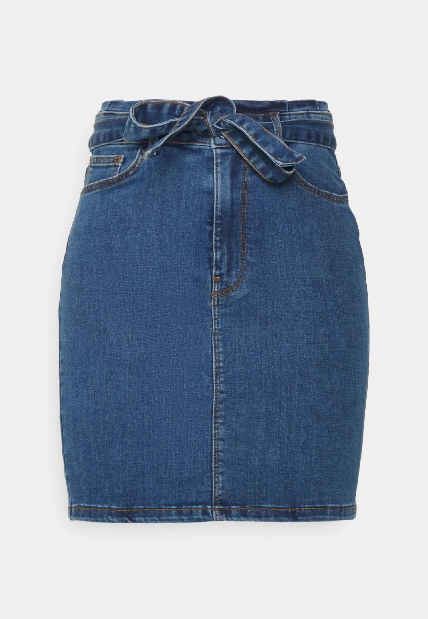 Vero Moda Petite Vmcamilla Short Paperbag Skirt- Maxi Skirt - Medium Blue Denim 7 Vero Moda Petite Vmcamilla Short Paperbag Skirt- Maxi Skirt - Medium Blue Denim - Image 5