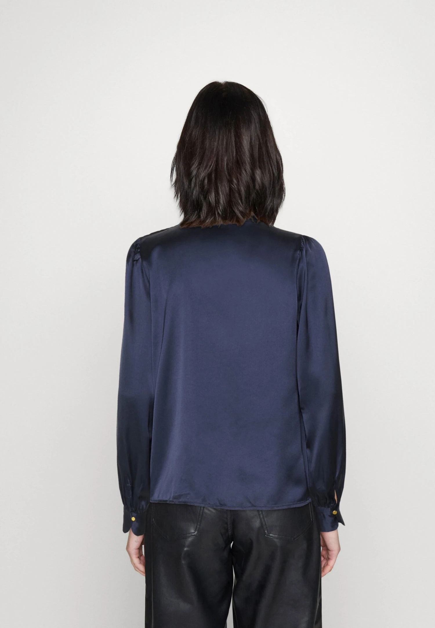 Vero Moda Vmlola Button - Blouse - Navy Blazer 5 Vero Moda Vmlola Button - Blouse - Navy Blazer - Image 3