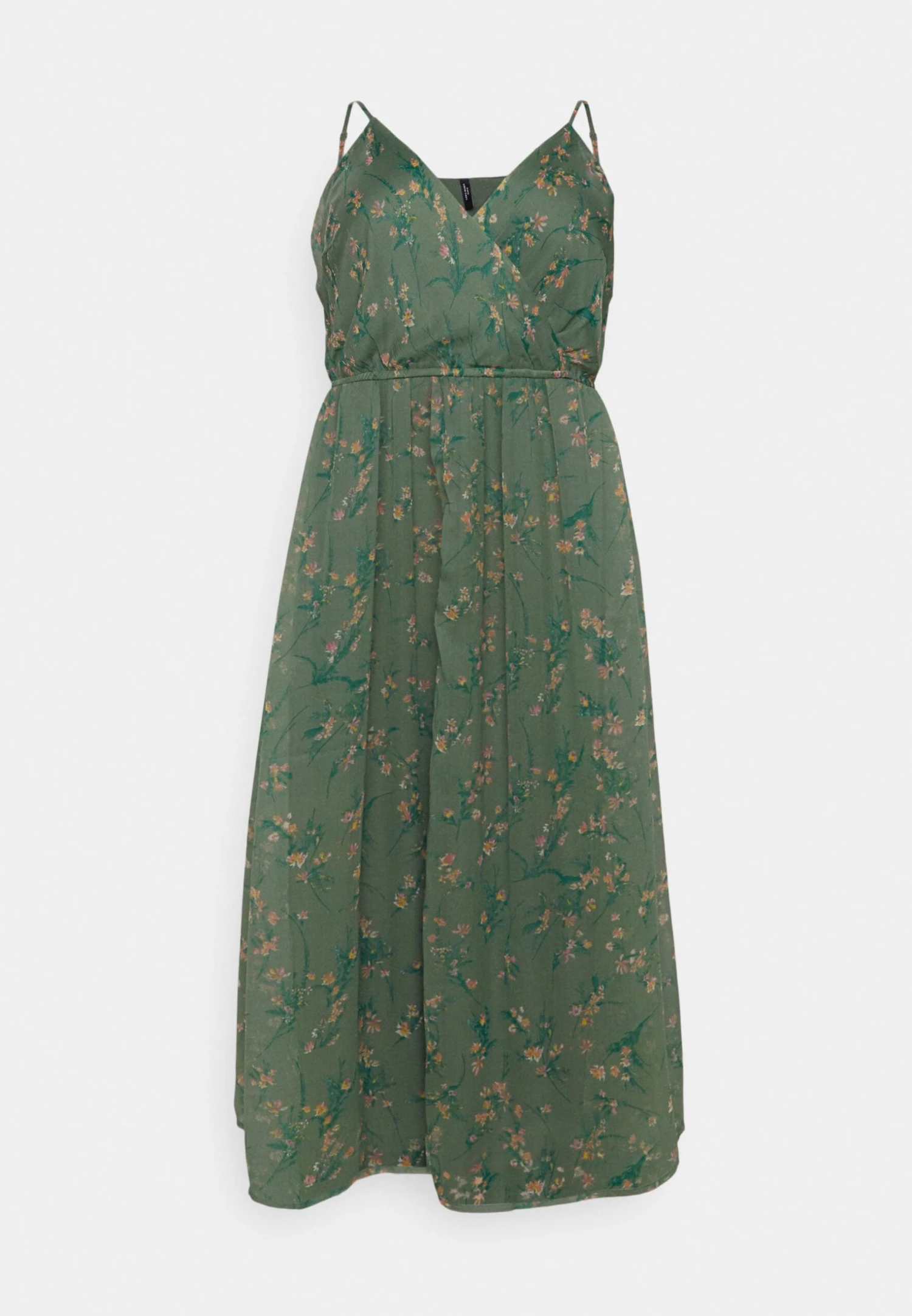 Vero Moda Curve Vmsmilla Singlet Wrap Ankle Dress Cur - Day Dress - Laurel Wreath/Vega 6 Vero Moda Curve Vmsmilla Singlet Wrap Ankle Dress Cur - Day Dress - Laurel Wreath/Vega - Image 4