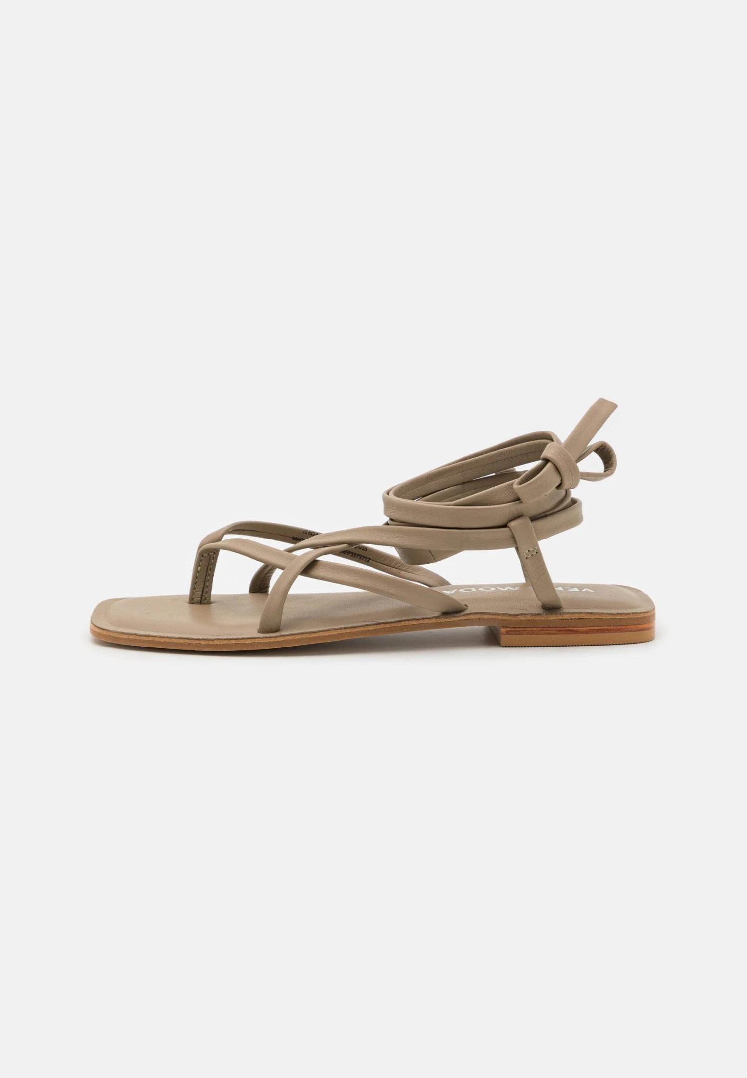 Vero Moda Vmstrap- T-Bar Sandals - Brown 4 Vero Moda Vmstrap- T-Bar Sandals - Brown - Image 2