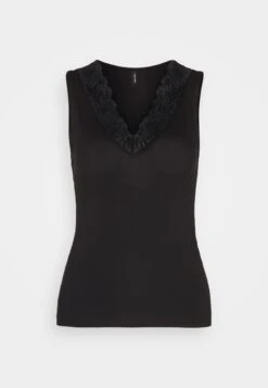 Vero Moda Vmrosa V Neck - Top - Black -Vero Moda b00b900ea6c44b25bc8b445f3ddd0de6