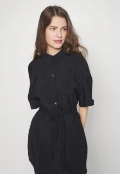 Vero Moda Petite Vmqueeny Short Shirt Dress - Shirt Dress - Black -Vero Moda b01bb1f508e944cda4268f7c833b8ca3