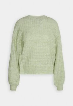 Vero Moda Vmelisa Ls O-Neck Ga Ep - Jumper - Reseda Melange -Vero Moda b038db5b3847453387913f7f5fdf6d3f